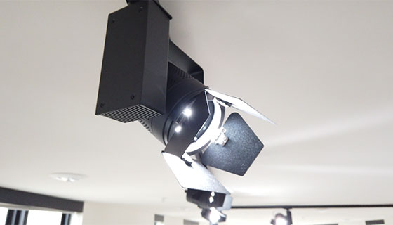 Fiilex Track Lighting for Salmadefood Kitchen Studio fixture close up