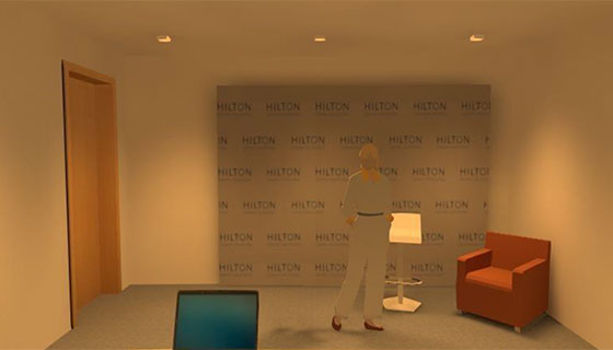 Fiilex Track Lighting social media studio rendering before and after image