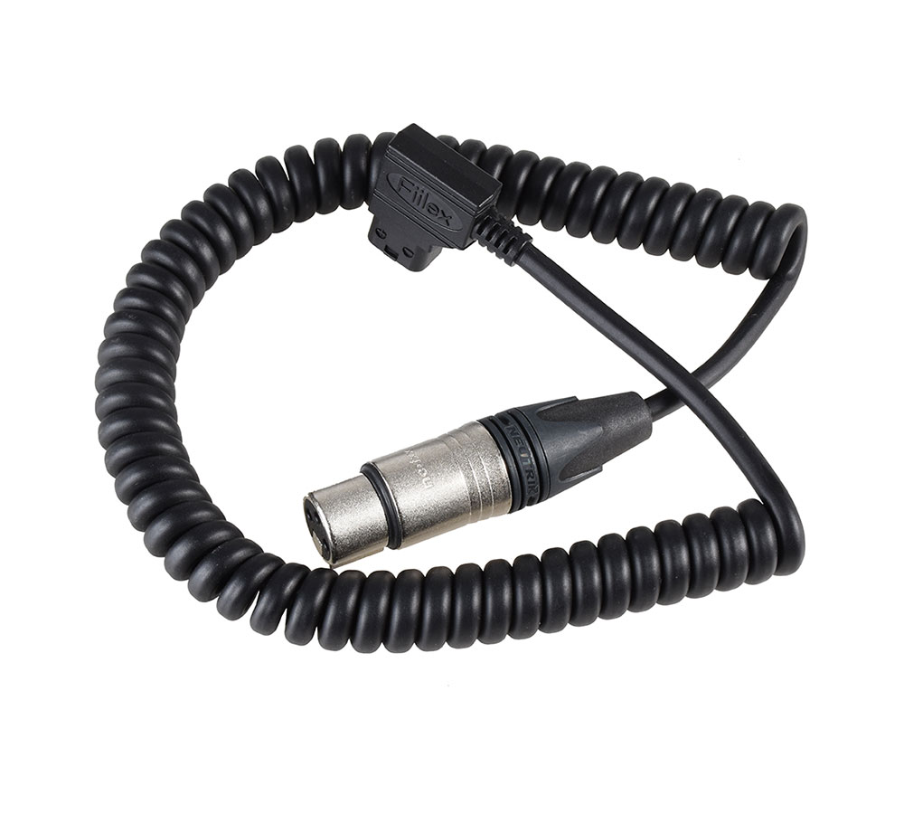 Fiilex D-Tap Cable 2ft Curled D-Tap to XLR-3